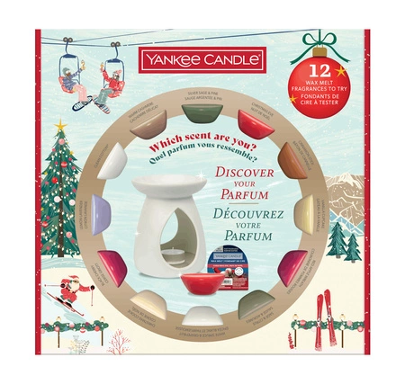 YANKEE CANDLE Apres Ski zestaw z kominkiem plus 12 wosków