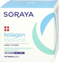 SORAYA  Kolagen Elastyna tłusty krem przeciwzmarszczkowy 50ml