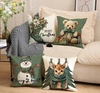 ECARLA Zima świąteczna poszewka na poduszkę 45x45cm Zwierzątko POD200 