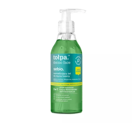 TOŁPA Sebio normalizujący żel do mycia twarzy 195ml