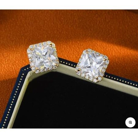 ECARLA kolczyki ze stali szlachetnej platerowanej złotem KST3297