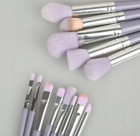 ECARLA zestaw pędzli do makijażu etui pudełko Fiolet PZ28FIO 13szt