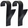 ECARLA haczyk na grzejnik Czarny U16CZ 2szt