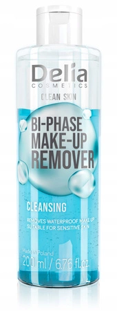 DELIA Clean Skin dwufazowy płyn do demakijażu 200ml