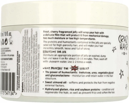 HISKIN Crazy Hair galaretka do laminowania włosów średnioporowatych 300ml