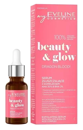 EVELINE Beauty and Glow Dragon Blood serum złuszczające AHA BHA 18ml