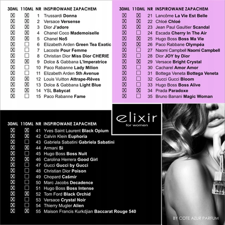 COTE AZUR Elixir Women woda perfumowana No 20 30ml