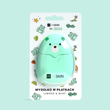 HISKIN Kids mydełko do rąk w płatkach Myszka Limone & Mint 50szt