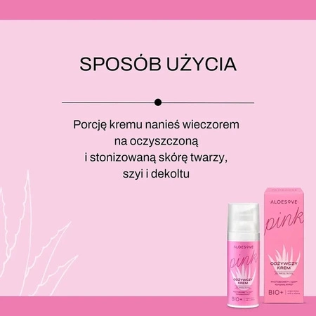 SYLVECO Aloesove Pink krem do twarzy na noc odżywczy 50ml TERMIN 12-2025