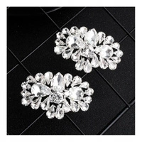 ECARLA klipsy do butów z kryształkami KDB17 2szt