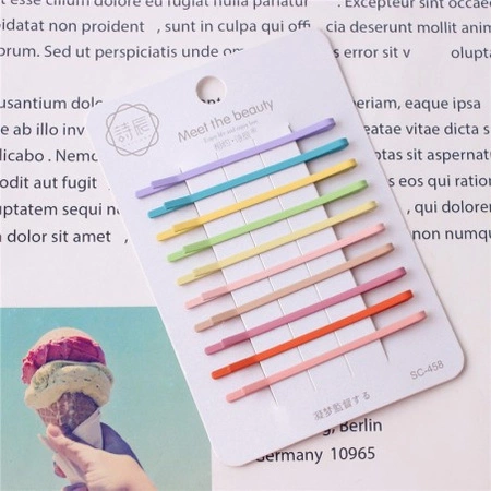 ECARLA zestaw wsuwek do włosów 10szt Pastelowe SP358