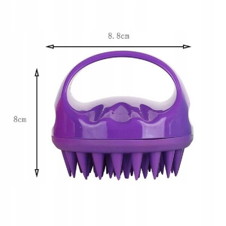 ECARLA masażer do skóry głowy Fuksja SCZ11