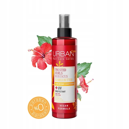 URBAN CARE Twisted Curls Hibiscus & Shea Butter spray do włosów falowanych i kręconych 200ml