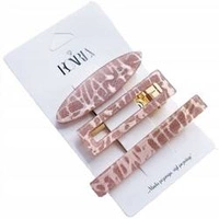 ECARLA zestaw spinek do włosów Róż 3szt SP217