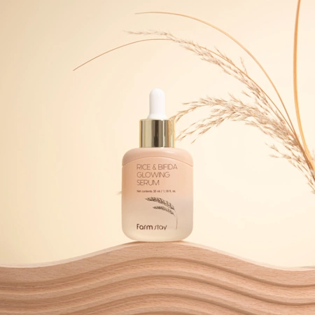 FARMSTAY Rice & Bifida serum do twarzy rozświetlające 35ml