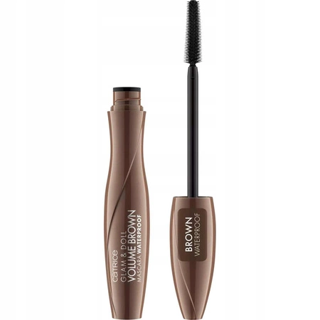 CATRICE Glam & Doll Volume mascara wodoodporna Brązowa 10ml