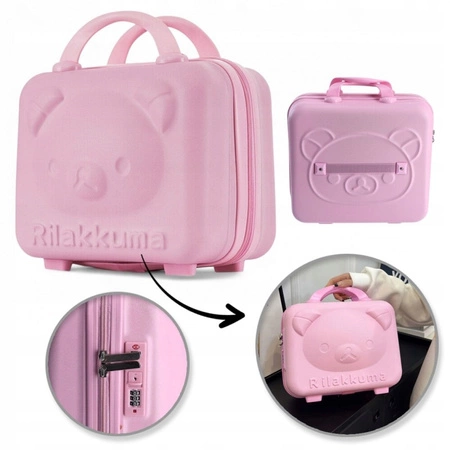 ECARLA mini walizka dla dzieci 30x16x24cm Różowa WP10