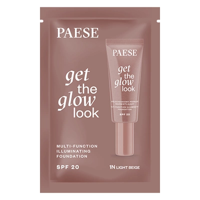 PAESE Get The Glow Look podkład do twarzy rozświetlający SPF20 1N Light Beige próbka 1ml