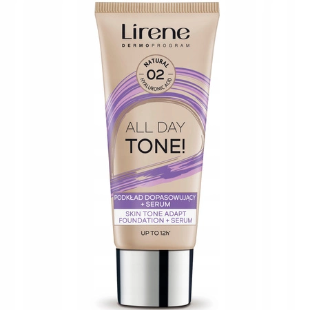 LIRENE All Day Tone! podkład do twarzy dopasowujący + serum 02 Natural 30ml