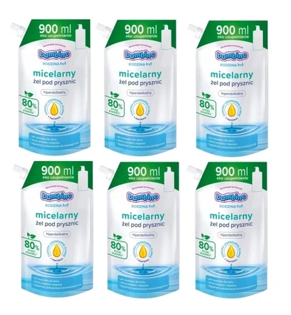 BAMBINO Rodzina żel pod prysznic hiperdelikatny Micelarny 6x900ml