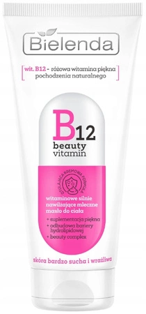 BIELENDA B12 Beauty Vitamin masło do ciała nawilżające 200ml