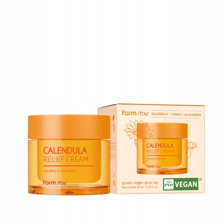 FARMSTAY Calendula Relief krem do twarzy łagodzący z nagietkiem 80ml 