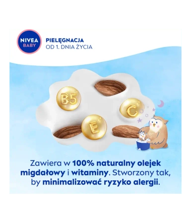 NIVEA Baby Nowa Formuła 2w1 żel do mycia ciała i włosów Na Dobranoc 200ml