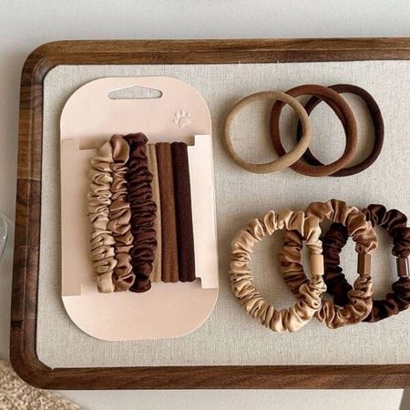 ECARLA zestaw gumek frotek do włosów GUM153K 6szt