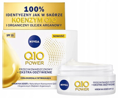 NIVEA Visage Q10 Power krem przeciwzmarszczkowy ekstra odżywienie na dzień 50ml