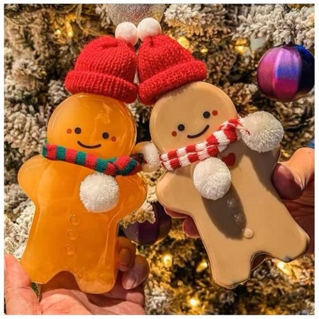 ECARLA butelka świąteczna 350ml Piernik z szalikiem BD38