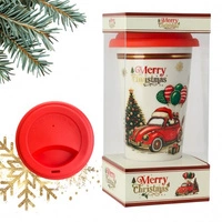 ECARLA kubek świąteczny 400ml + zaparzacz, zestaw w pudełku KB31WZ2