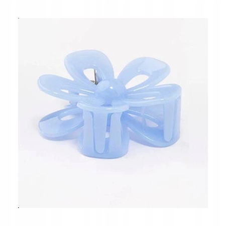 ECARLA spinka-klamra do włosów Kwiat transparentny niebieski SP276N