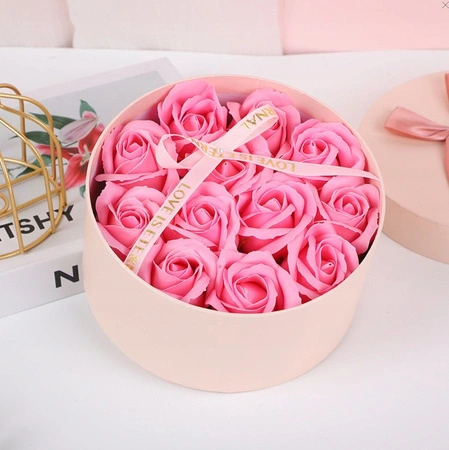 ECARLA Flower Box bukiet zapachowych kwiatów różowe Róże BUK26R