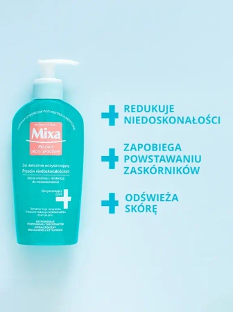 MIXA Przeciw Niedoskonałościom żel delikatnie oczyszczający 200ml