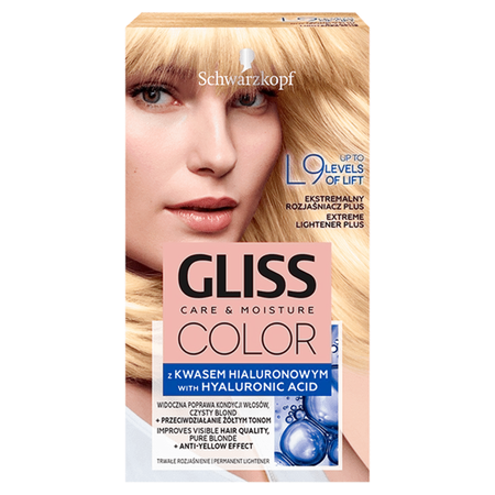 SCHWARZKOPF Gliss Color farba L9 Ekstremalny Rozjaśniacz Plus