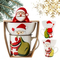 ECARLA kubek świąteczny 350ml - zestaw z miseczką 400ml KB35WZ4