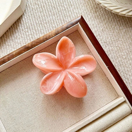 ECARLA spinka-klamra do włosów Kwiat marmurek Pomarańcz SP400