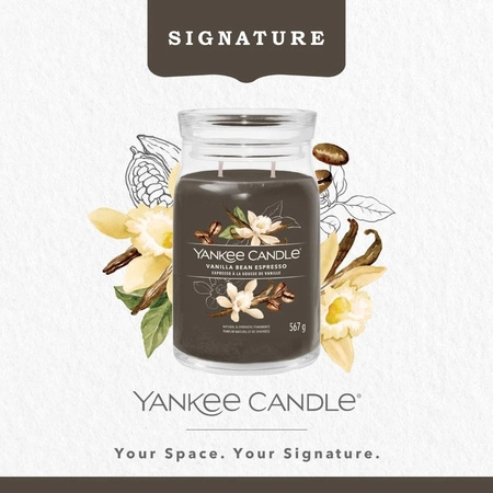 YANKEE CANDLE Signature Duża świeca w słoiku VANILLA BEAN ESPRESSO 567g
