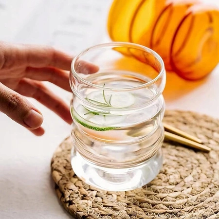 ECARLA szklanka do kawy latte long i drinków Bubble 320ml SZK37POJ