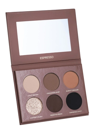 PIERRE RENE Mocha Mousse paletka cieni do powiek Espresso 6x1,3g