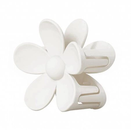 ECARLA spinka-klamra do włosów Kwiatek pastel Biała SP152B