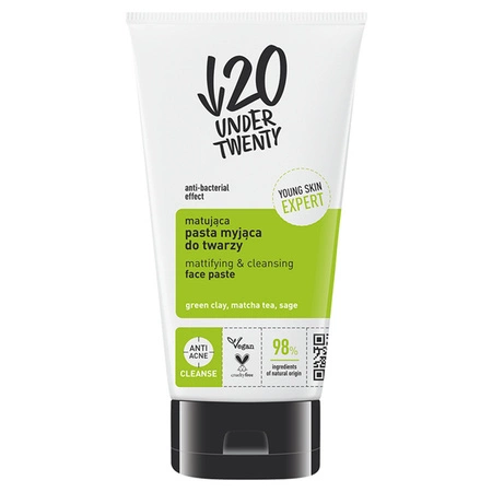 LIRENE U20 Oczyszczająca pasta myjąca do twarzy 150ml