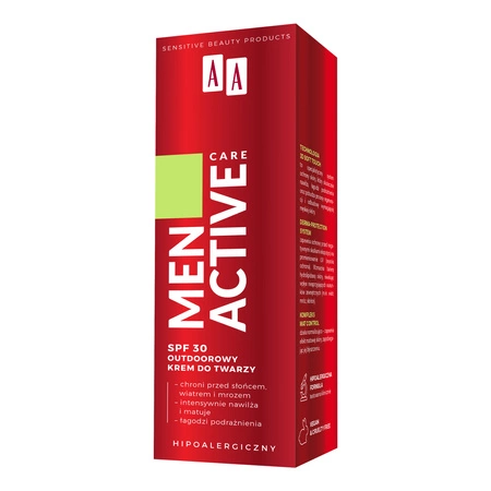 AA Men Active Care krem do twarzy outdoorowy SPF 30 50ml