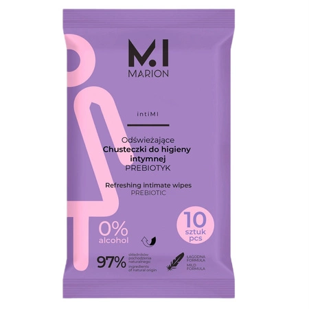 MARION IntiMI Chusteczki do higieny intymnej z prebiotykiem 10szt