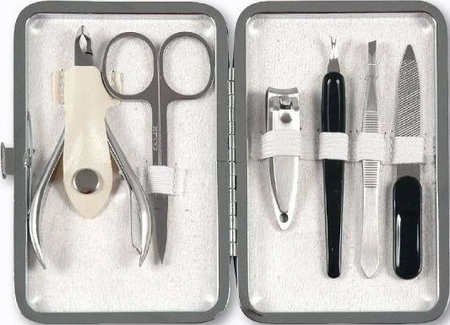 TOP CHOICE Pakiet Floral kosmetyczka+zestaw do manicure