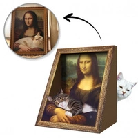 ECARLA drapak dla kota legowisko, obraz ramka Mona Lisa KOT29