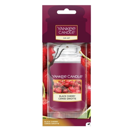 YANKEE CANDLE Car Jar Single zapach do auta BLACK CHERRY 15g