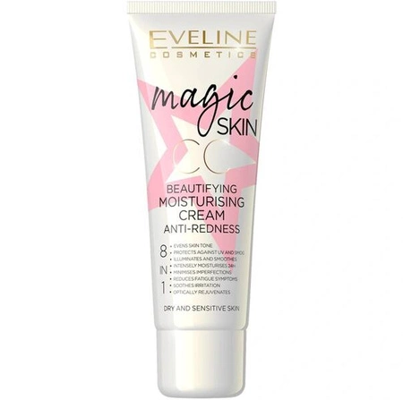 EVELINE Magic Skin nawilżający krem CC redukujący zaczerwienienia 8w1 50ml