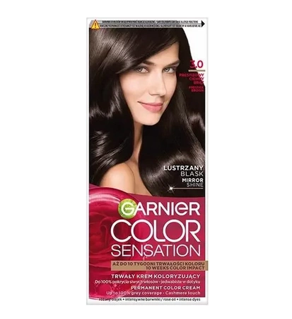 GARNIER Color Sensation krem do włosów 3.0 Prestiżowy Ciemny Brąz