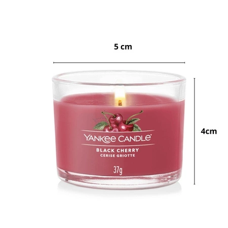YANKEE CANDLE Signature Mini świeca w słoiku BLACK CHERRY 37g